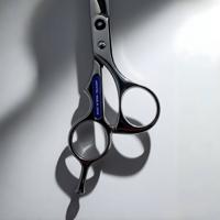 Juntetsu Aero Pro Hair Cutting & Thinning Scissor & Texturizing Shear Set - handle close up (SKU: JUN-APS-5530)