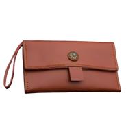 Boho Brown Leather Scissor Wallet - 5 Pocket Artisan Case (SKU: JUN-jP-5pc-Leather-BRP-01)
