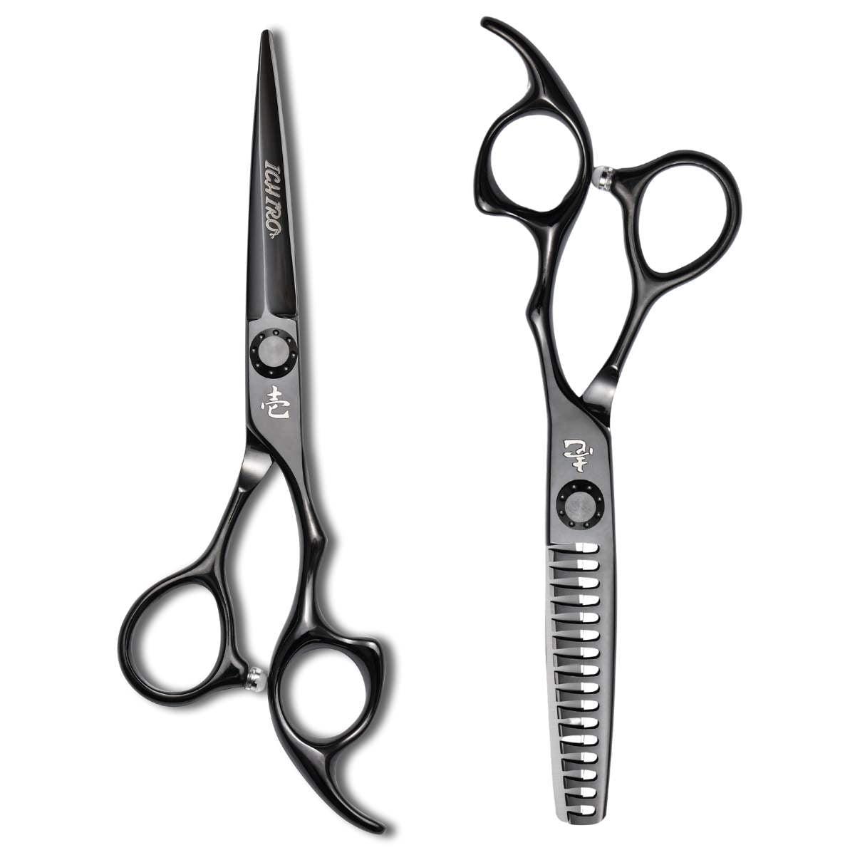 Ichiro Tsuki Black cutting and texturising scissor set