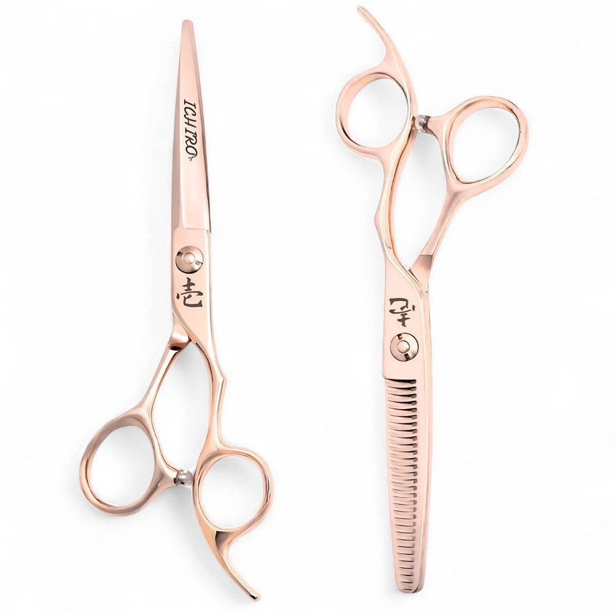 Ichiro Rose Gold Sword Professional Scissors Set (SKU: ICH-RSW-S50)