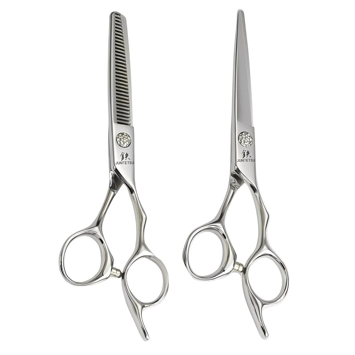 Juntetsu Crystal Elite Offset Professional Scissor Set (SKU: JUN-CRE-S50)