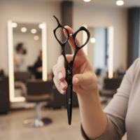 Mina Ash Black Cutting Scissors (SKU: MIN-ASH-C55)
