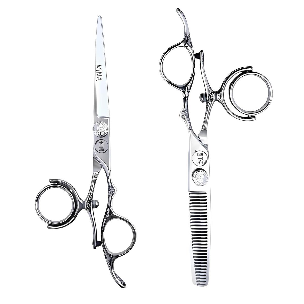 Mina Sakura Double Swivel Professional Scissors Set (SKU: MIN-SAK-SS55)