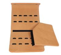 Ten-place leather scissor case with removable divider