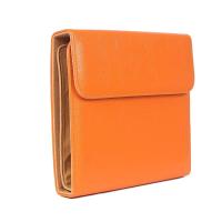Ten-place leather scissor case with removable divider