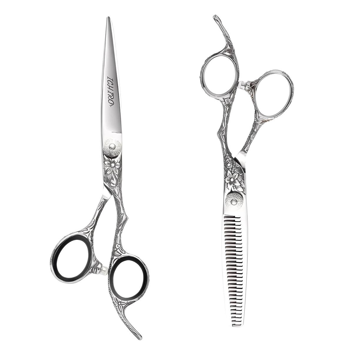 Ichiro Premium Series: Sakura Hair Cutting & Thinning Scissor Set (SKU: ICH-SAK-S550)