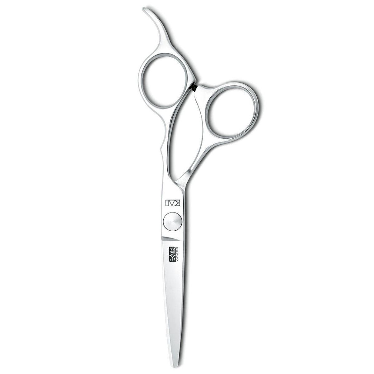 Kasho Chrome Offset Hair Cutting Scissors (SKU: SCKCR55OS)