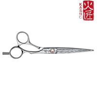 Kasho Damascus Offset Hair Cutting Scissors (SKU: SCKAD55OS)