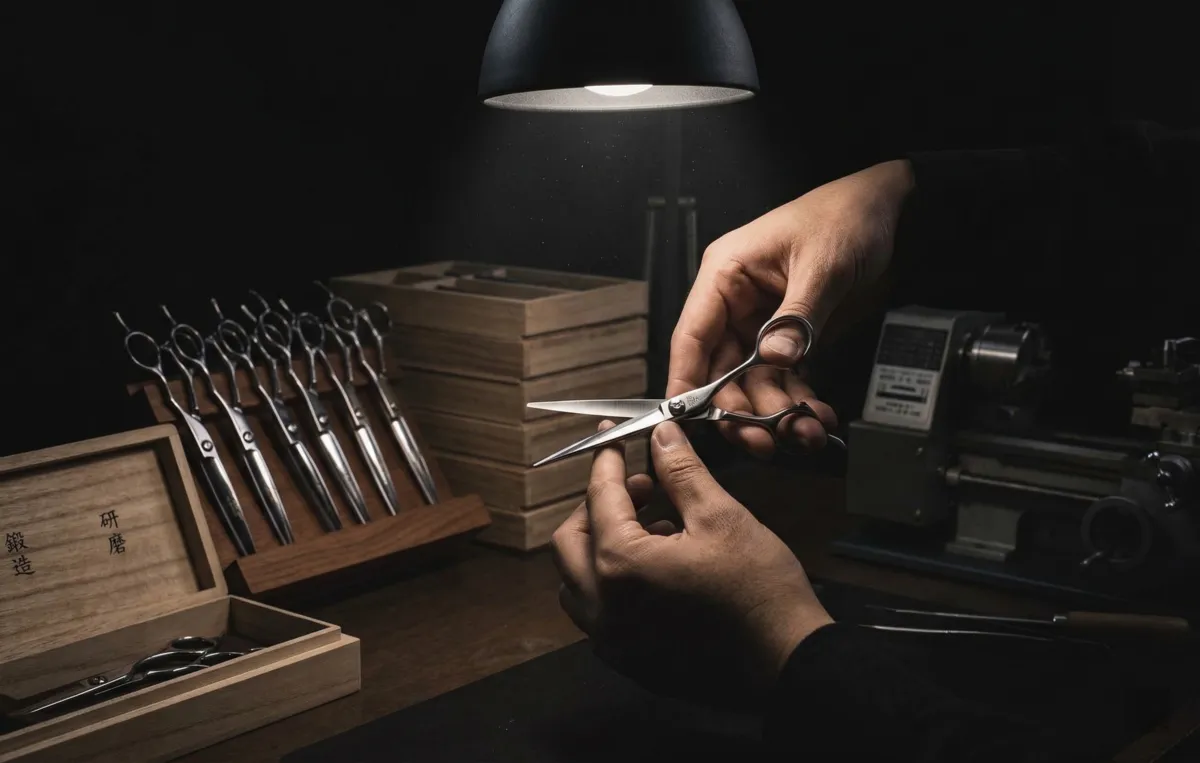 Japanese scissors manufacturing facility